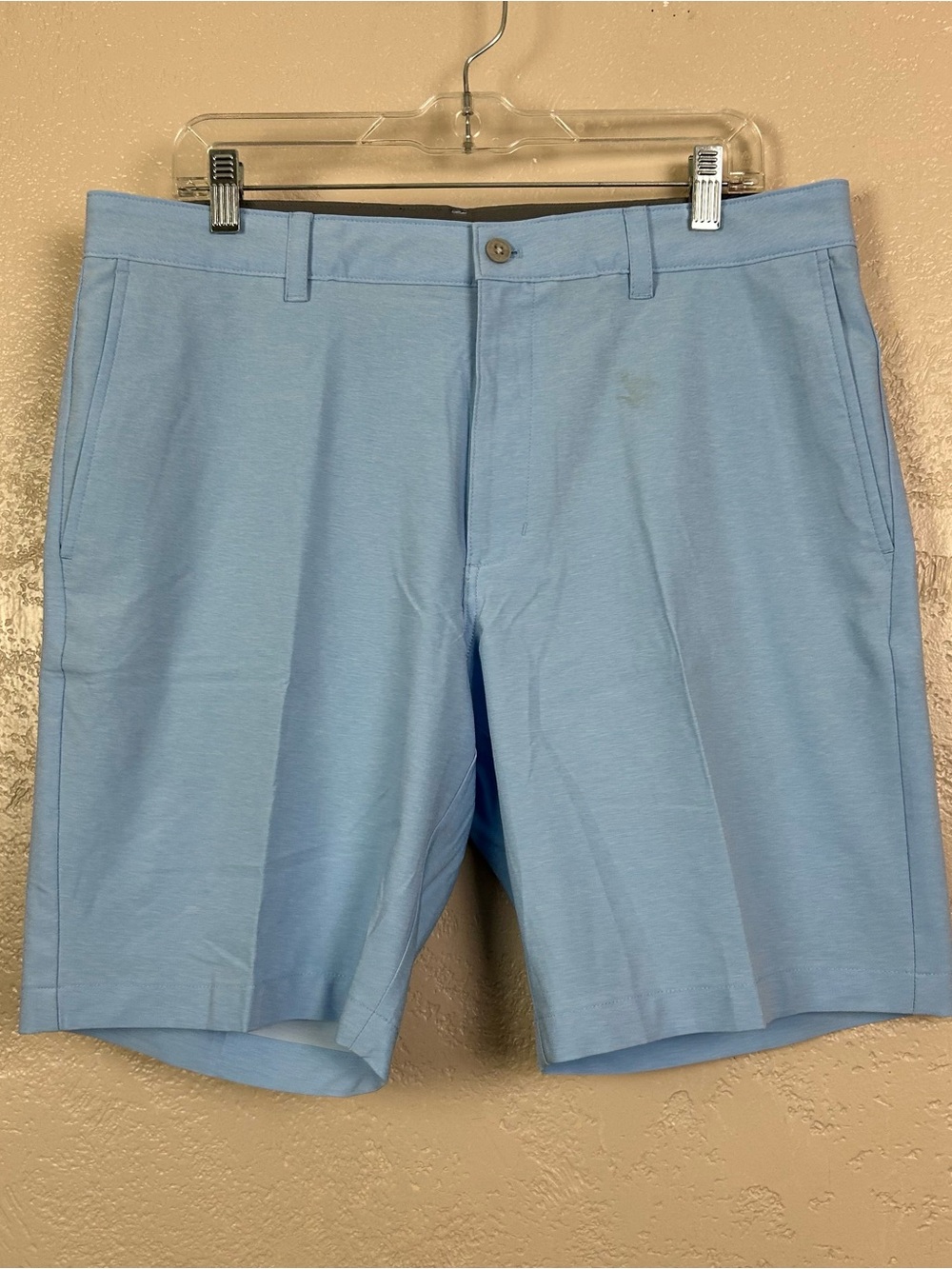 Choose 5 for $30 Hogan Pale Blue Flat-Front Men's Shorts It has a washable stain
